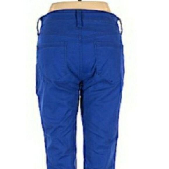 NYDJ Jeans Samantha Slim Fit Colored Blue Mid Rise Straight Leg Lift Tuck Sz 2P - Picture 9 of 12